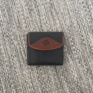 Vintage navy and brown leather Dooney & Bourke wallet